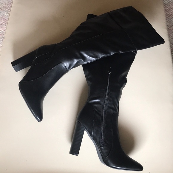 knee high boots size 11 wide calf